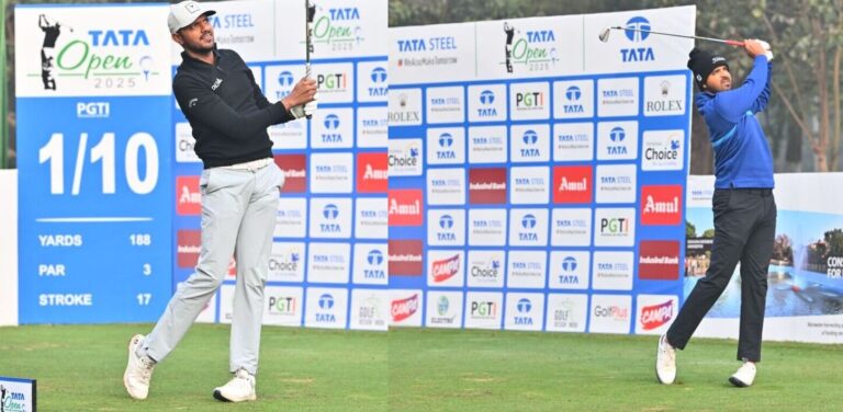 Joshi and Ahlawat blaze 63s to share lead at TATA Open season finale