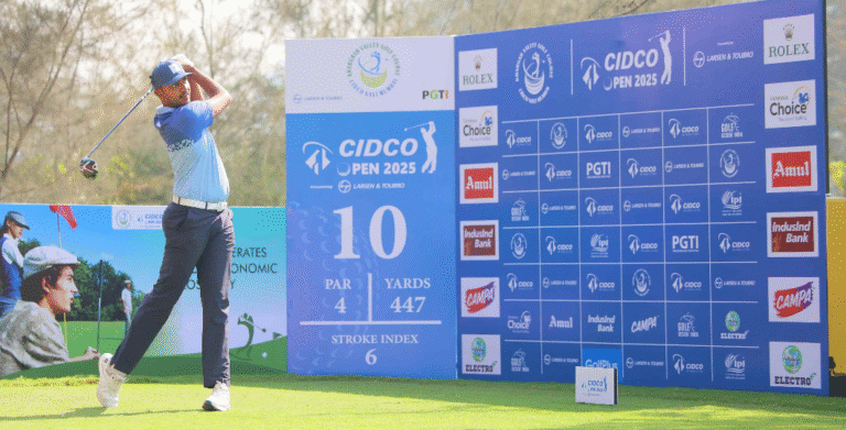Veer Ahlawat sets course record 65 to lead inaugural CIDCO Open